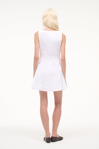 Gwen Mini Dress White | STAUD Everyday