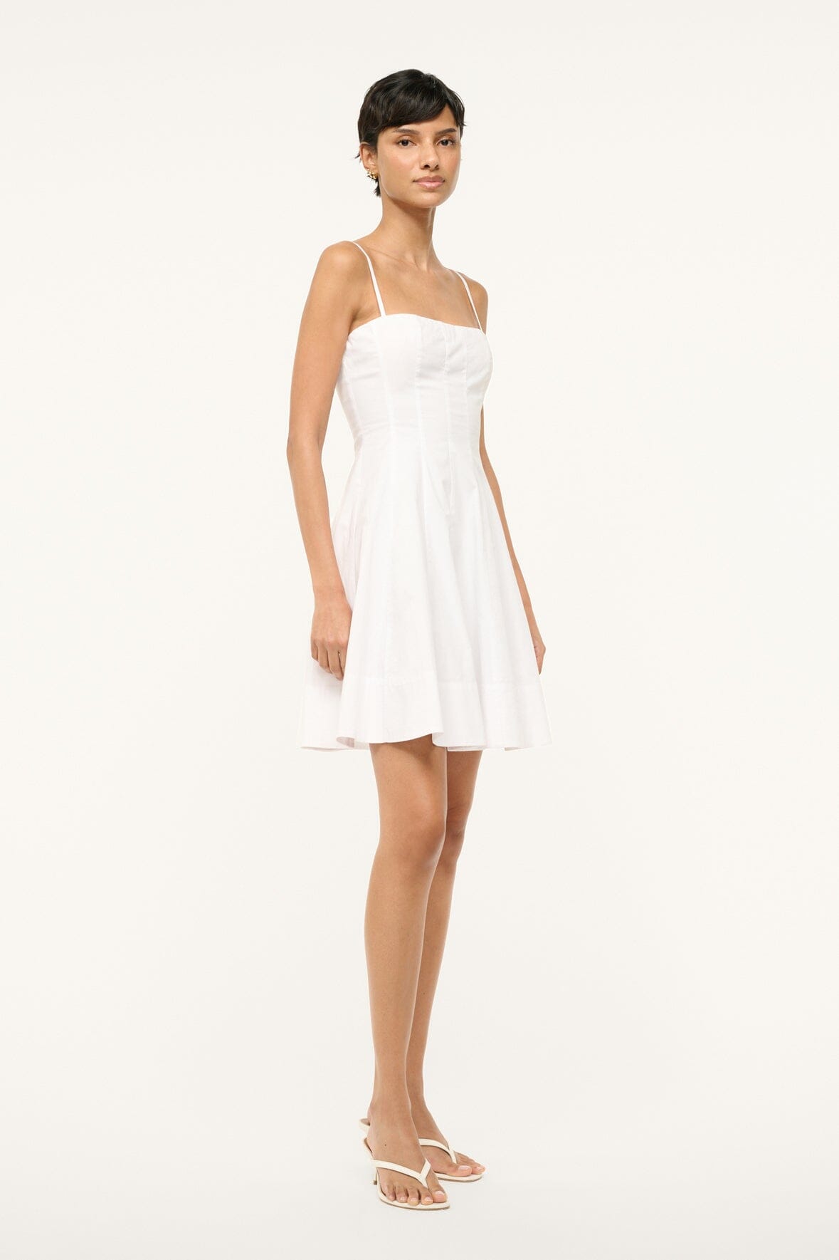 Wylie Mini Dress White | STAUD Exclusive