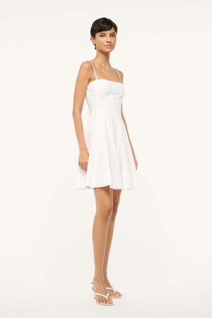 Wylie Mini Dress White | STAUD Exclusive