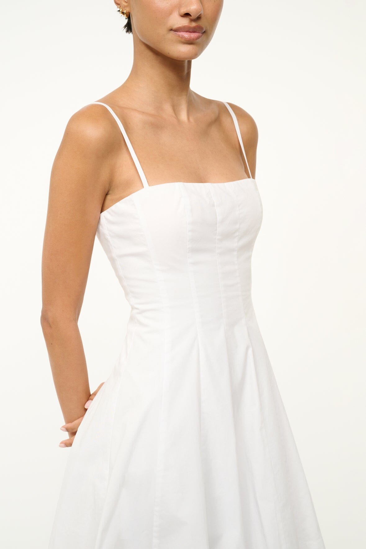 Wylie Mini Dress White | STAUD Exclusive