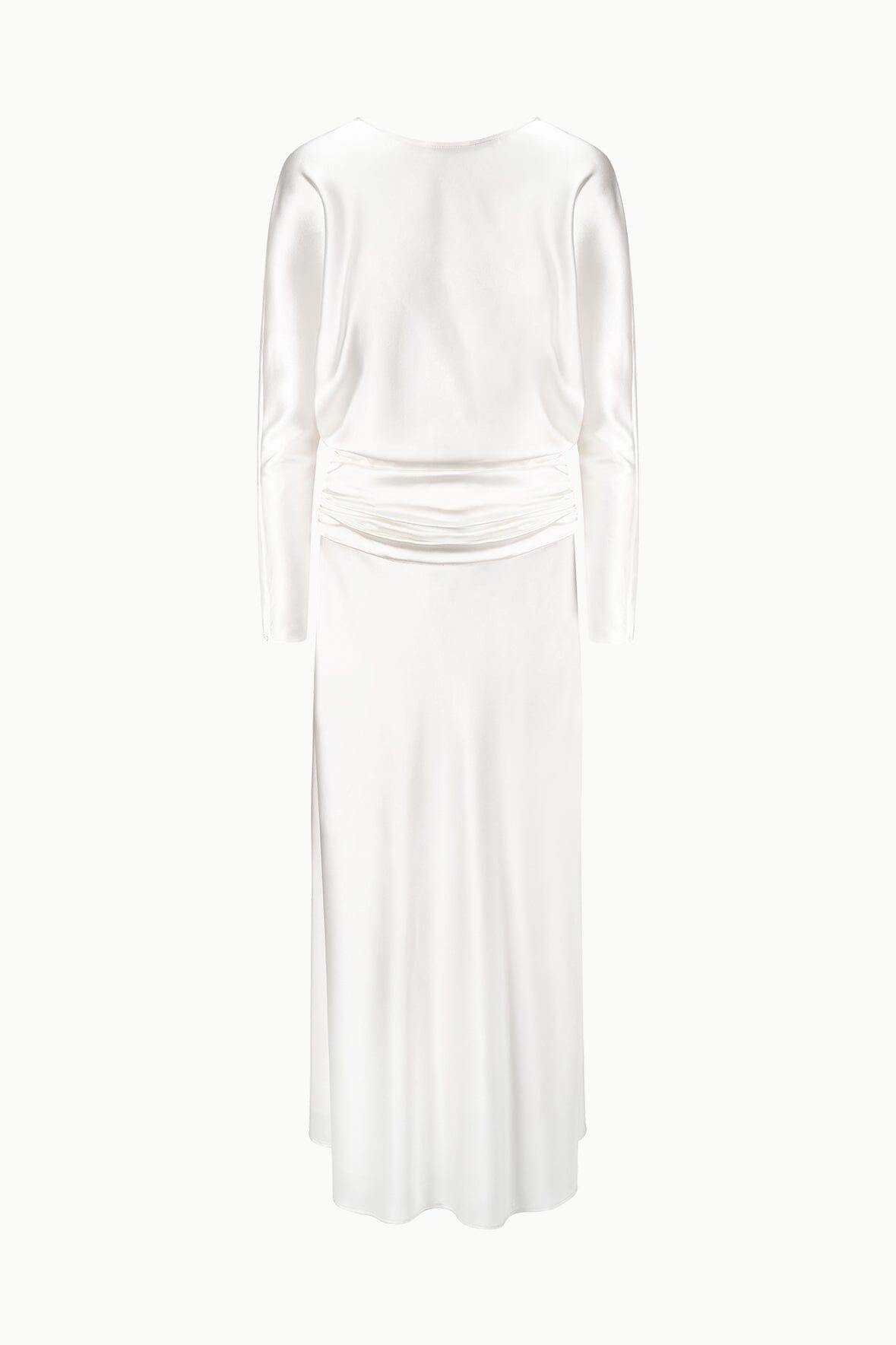 Freda Silk Dress Ivory | STAUD Signature