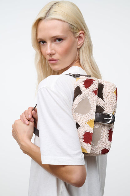 Harlow Bag Suede Patchwork | STAUD Popular