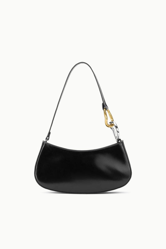 Ollie Bag Black Leather Mini Shoulder Bag - Staud | STAUD Featured