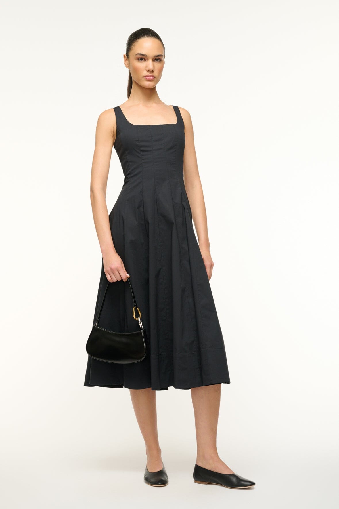 Ollie Bag Black Leather Mini Shoulder Bag - Staud | STAUD Featured