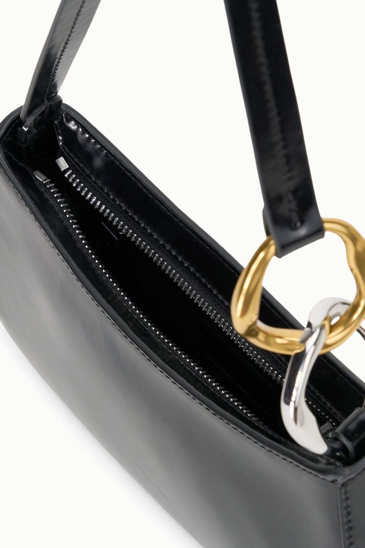 Ollie Bag Black Leather Mini Shoulder Bag - Staud | STAUD Featured