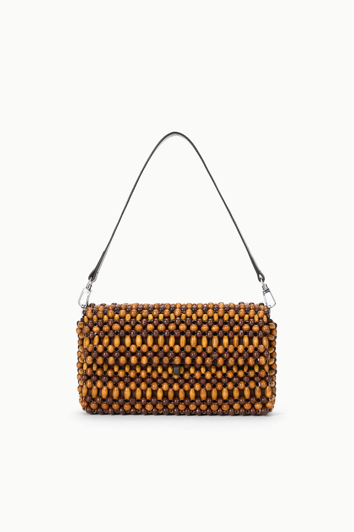 Timmy Convertible Shoulder Bag Multi Wood Beads | STAUD Smart Buy
