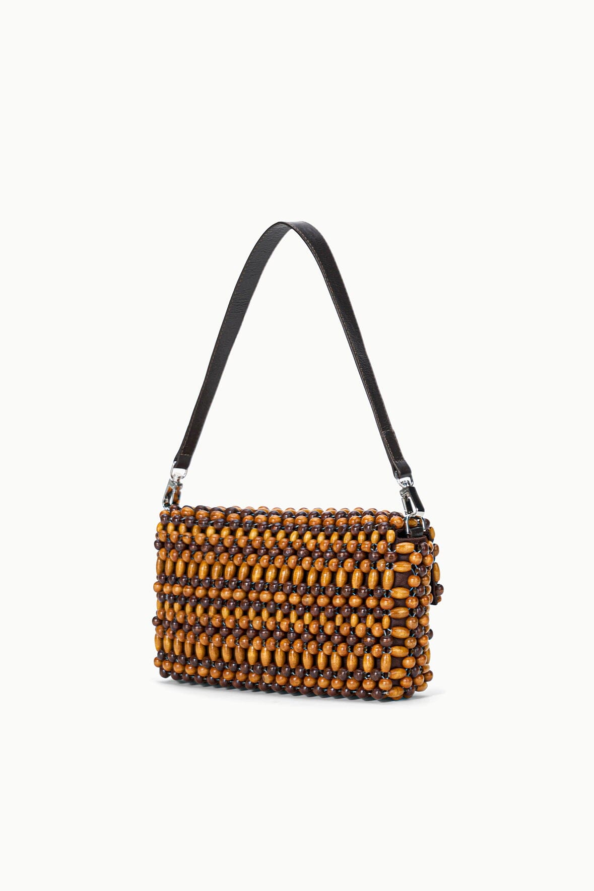 Timmy Convertible Shoulder Bag Multi Wood Beads | STAUD Smart Buy