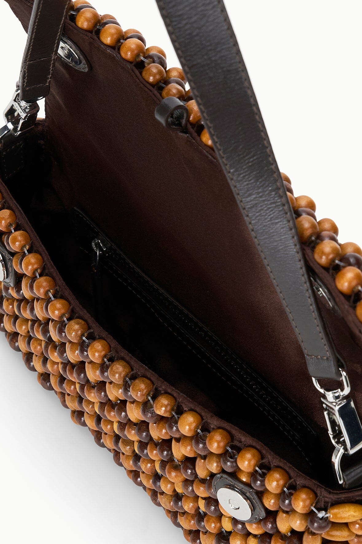Timmy Convertible Shoulder Bag Multi Wood Beads | STAUD Smart Buy