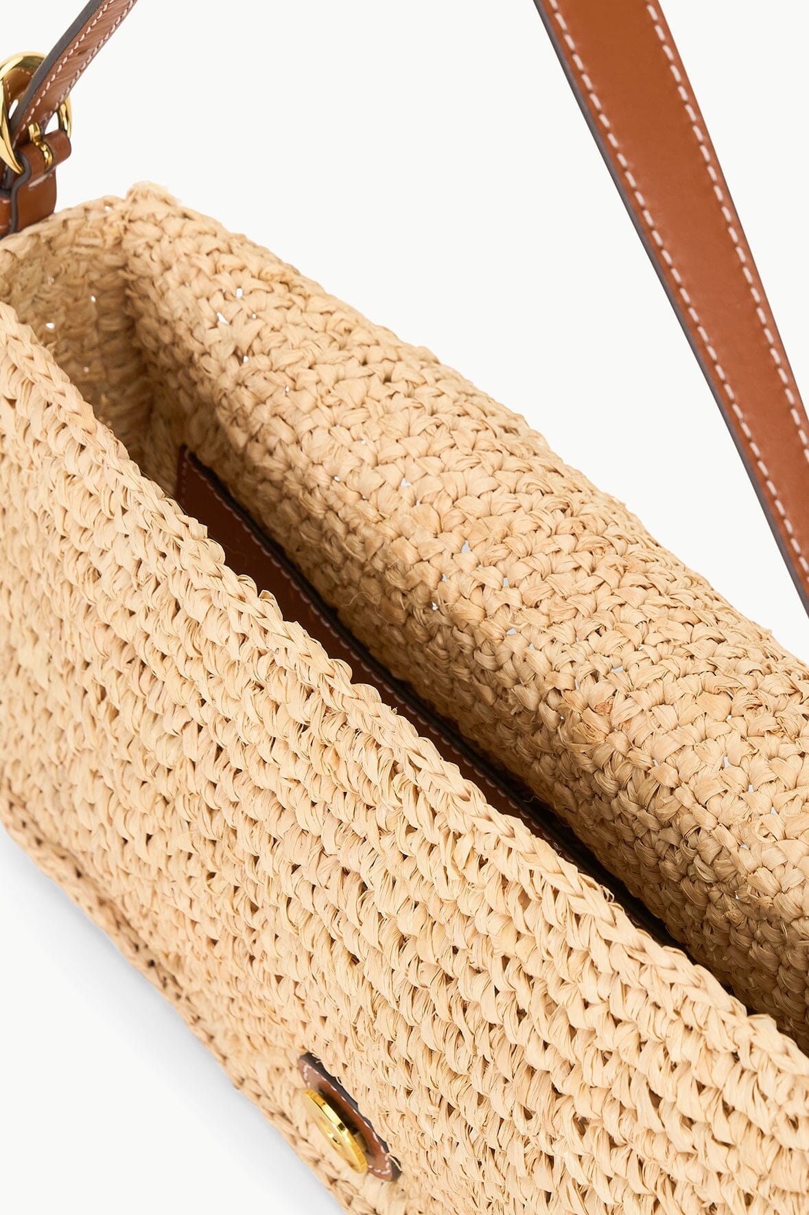 Harlow Raffia Bag Natural Tan | STAUD Best Price