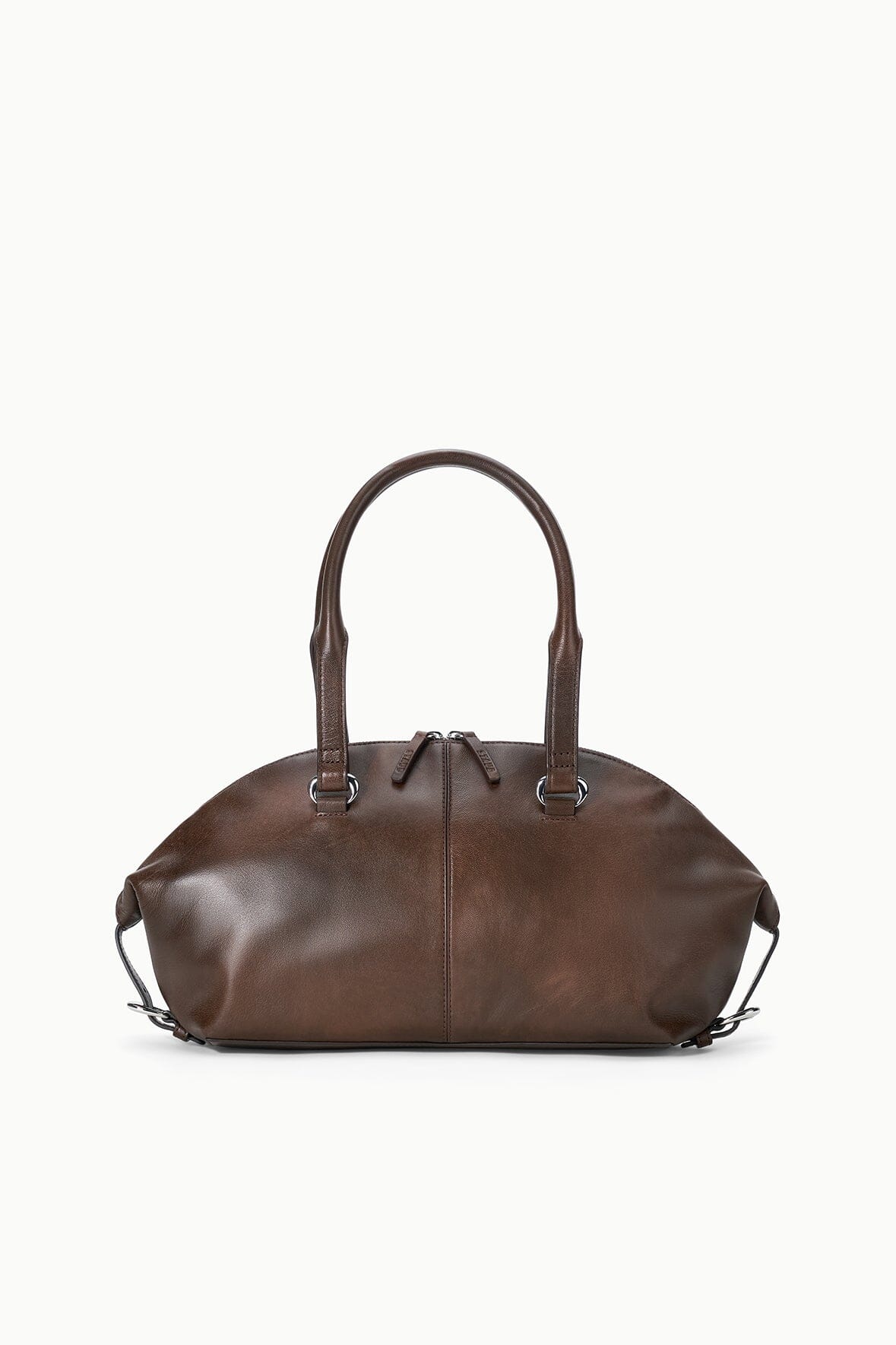 Hester Shoulder Bag Espresso Distressed | STAUD Classic