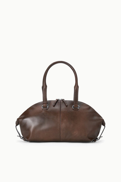 Hester Shoulder Bag Espresso Distressed | STAUD Classic