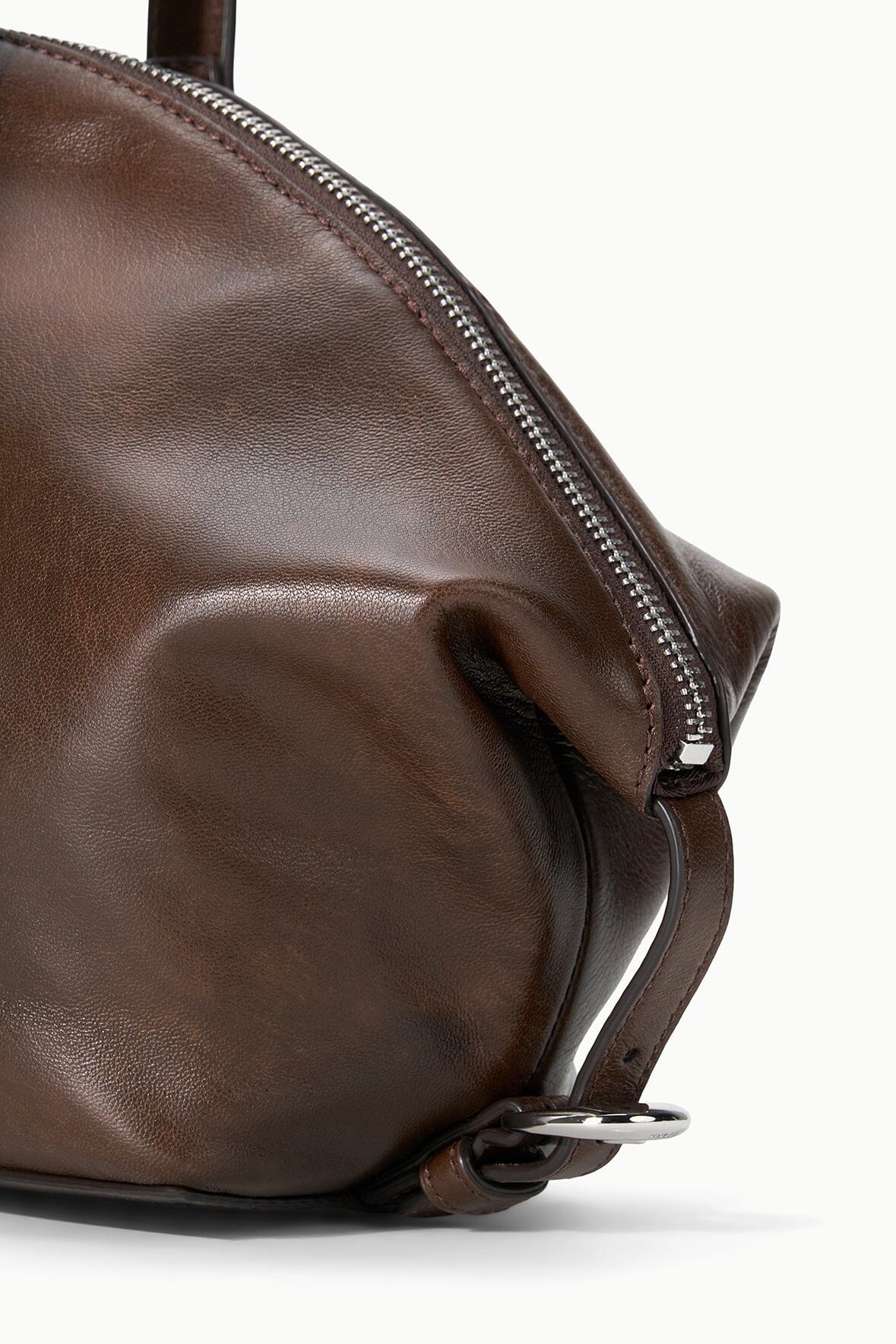 Hester Shoulder Bag Espresso Distressed | STAUD Classic