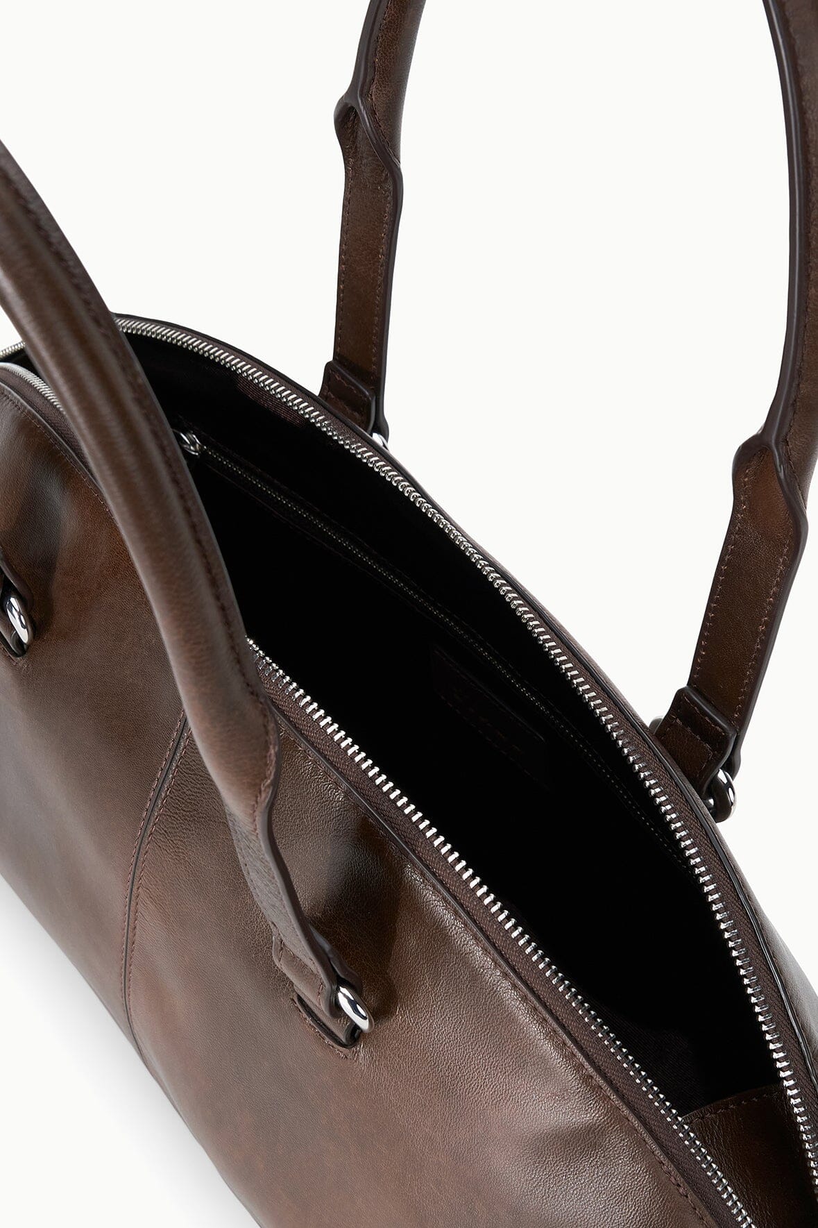 Hester Shoulder Bag Espresso Distressed | STAUD Classic
