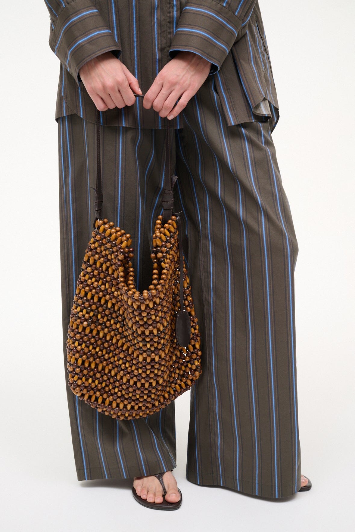 Drift Shoulder Bag Multi Wood Beads | STAUD Quality