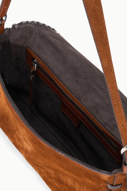 Harlow Bag Tabac Suede Espresso | STAUD Quality