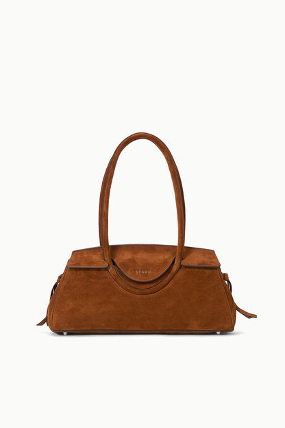 Maude Shoulder Bag Tabac Suede | STAUD Classic