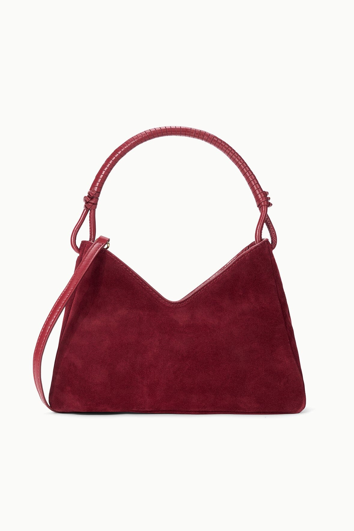 Valerie Shoulder Bag Pinot Suede | STAUD Classic
