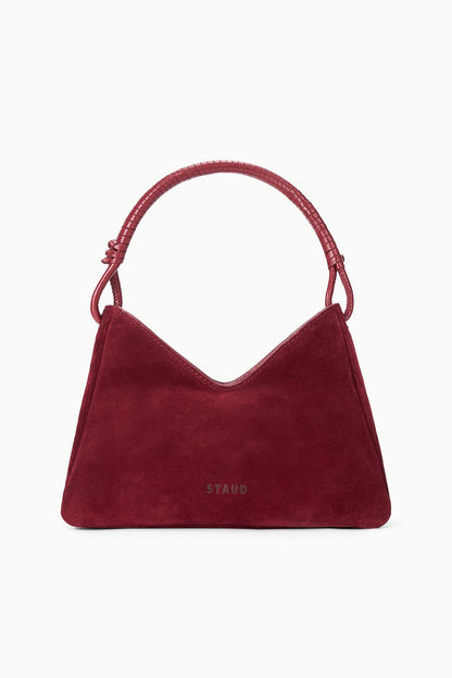 Valerie Shoulder Bag Pinot Suede | STAUD Classic