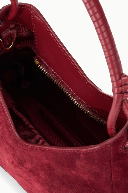 Valerie Shoulder Bag Pinot Suede | STAUD Classic