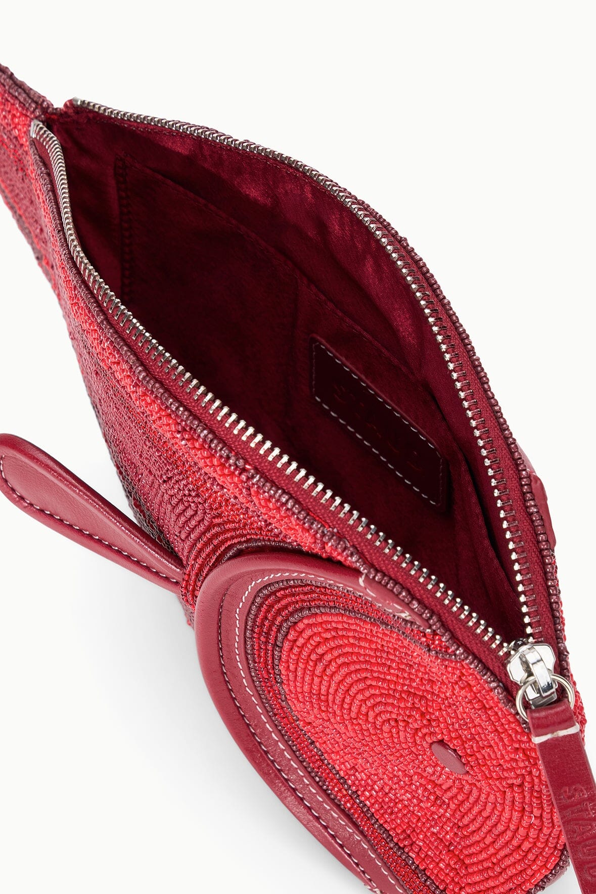 Pesce Beaded Clutch Red Multi | STAUD Top Pick