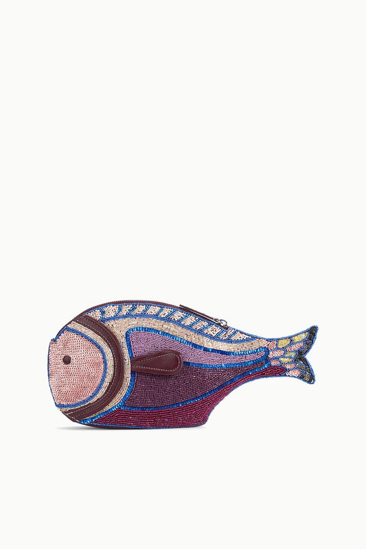 Pesce Beaded Clutch Ultraviolet | STAUD Popular