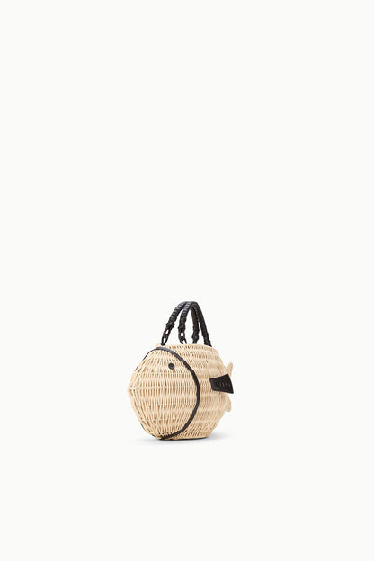 Cleo Fish Bag - Natural Wicker Fish Handbag - Staud | STAUD Featured