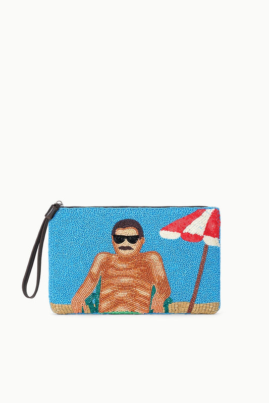 Tommy Beaded Large Pouch Sundaze | STAUD Classic