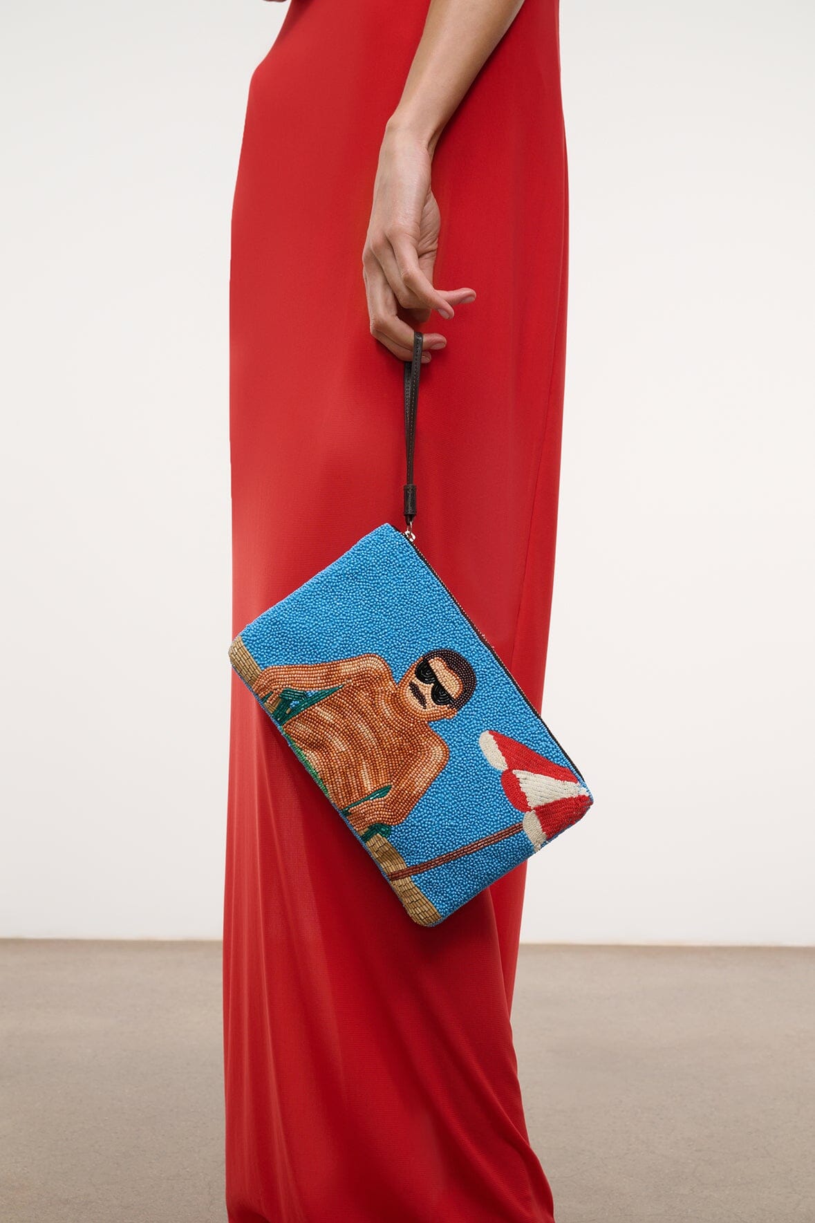 Tommy Beaded Large Pouch Sundaze | STAUD Classic