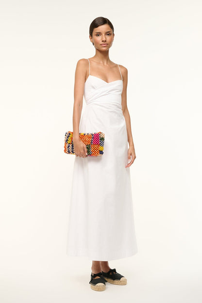 Timmy Beaded Shoulder Bag Multi Bayadere Stripe | STAUD Sale