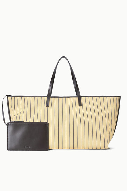 Christos Large Tote Monday Stripe | STAUD Everyday