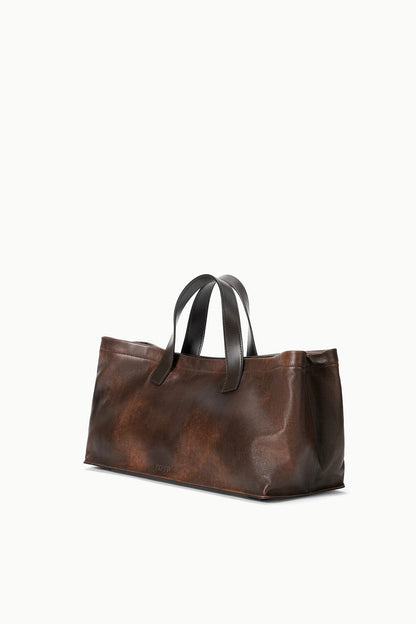 Port Tote Espresso Distressed | STAUD Popular
