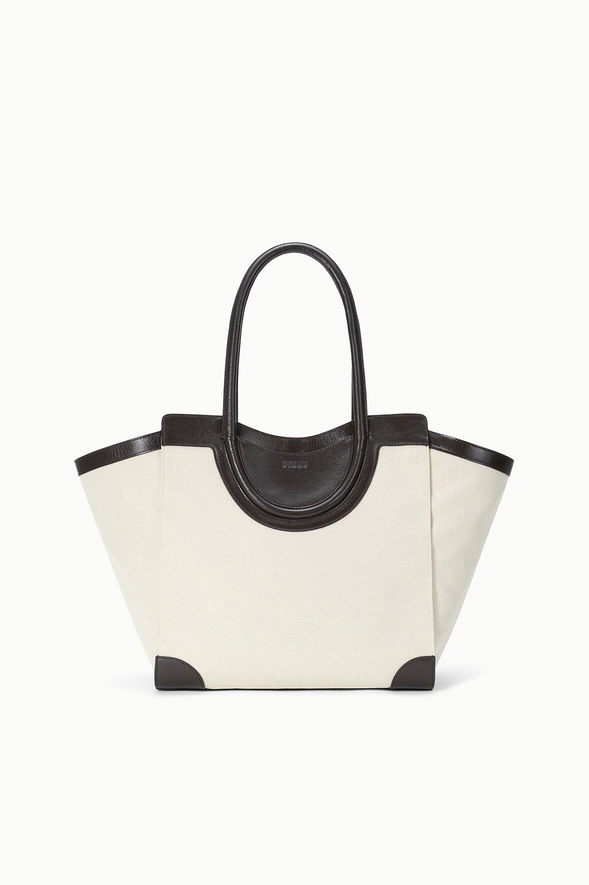 Maude Tote Bag Natural Espresso | STAUD Sale