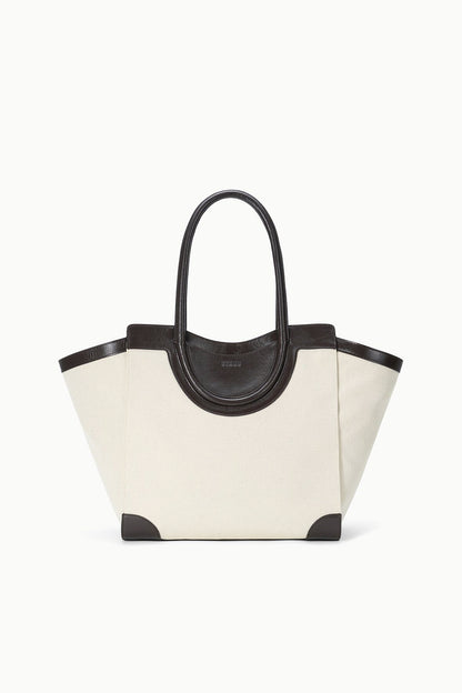 Maude Tote Bag Natural Espresso | STAUD Sale