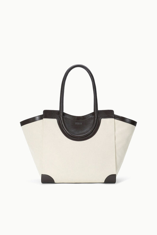 Maude Tote Bag Natural Espresso | STAUD Sale