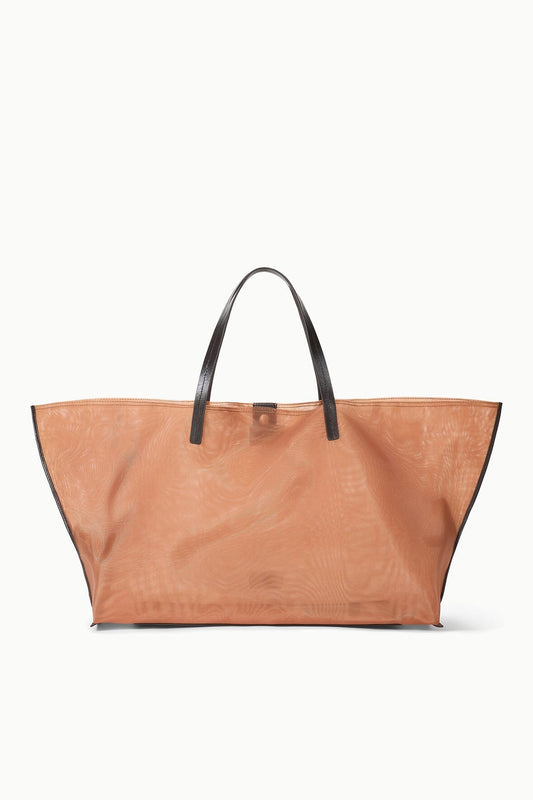 Christos Large Mesh Tote Camel | STAUD Signature