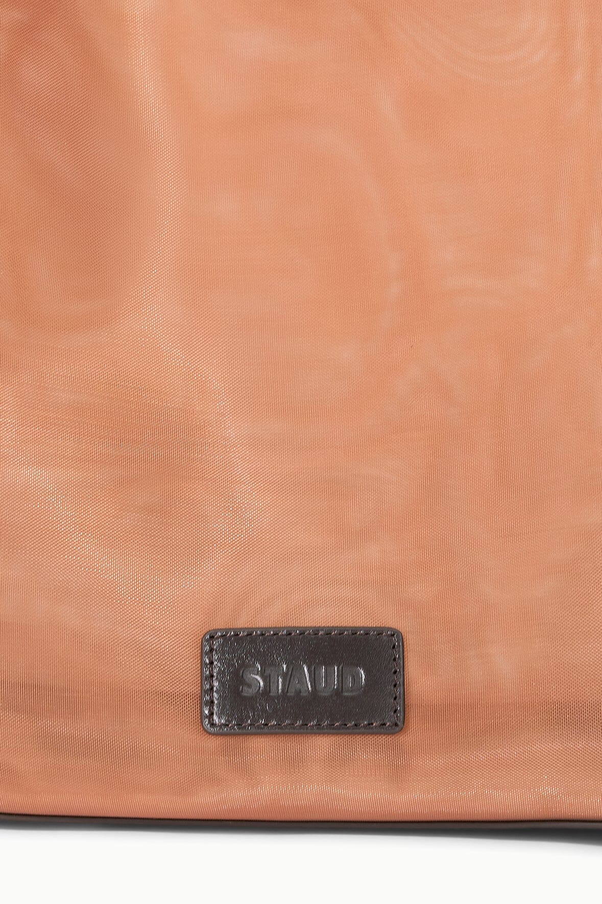 Christos Large Mesh Tote Camel | STAUD Signature