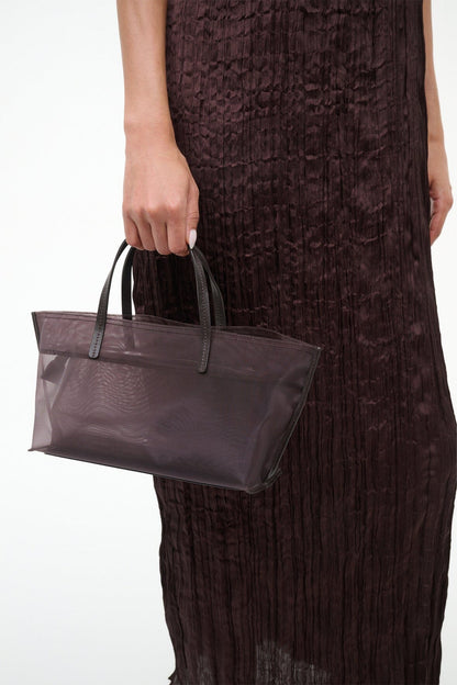 Christos Mini Mesh Tote Espresso | STAUD Great Value