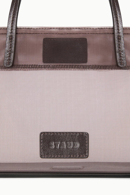 Christos Mini Mesh Tote Espresso | STAUD Great Value