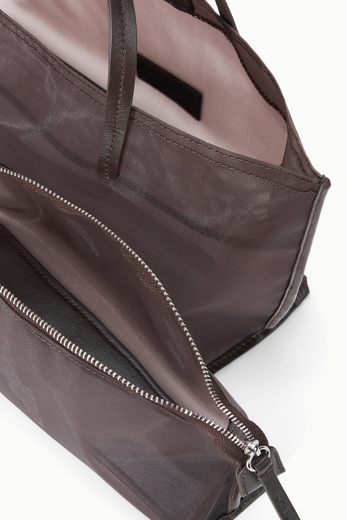 Christos Mini Mesh Tote Espresso | STAUD Great Value