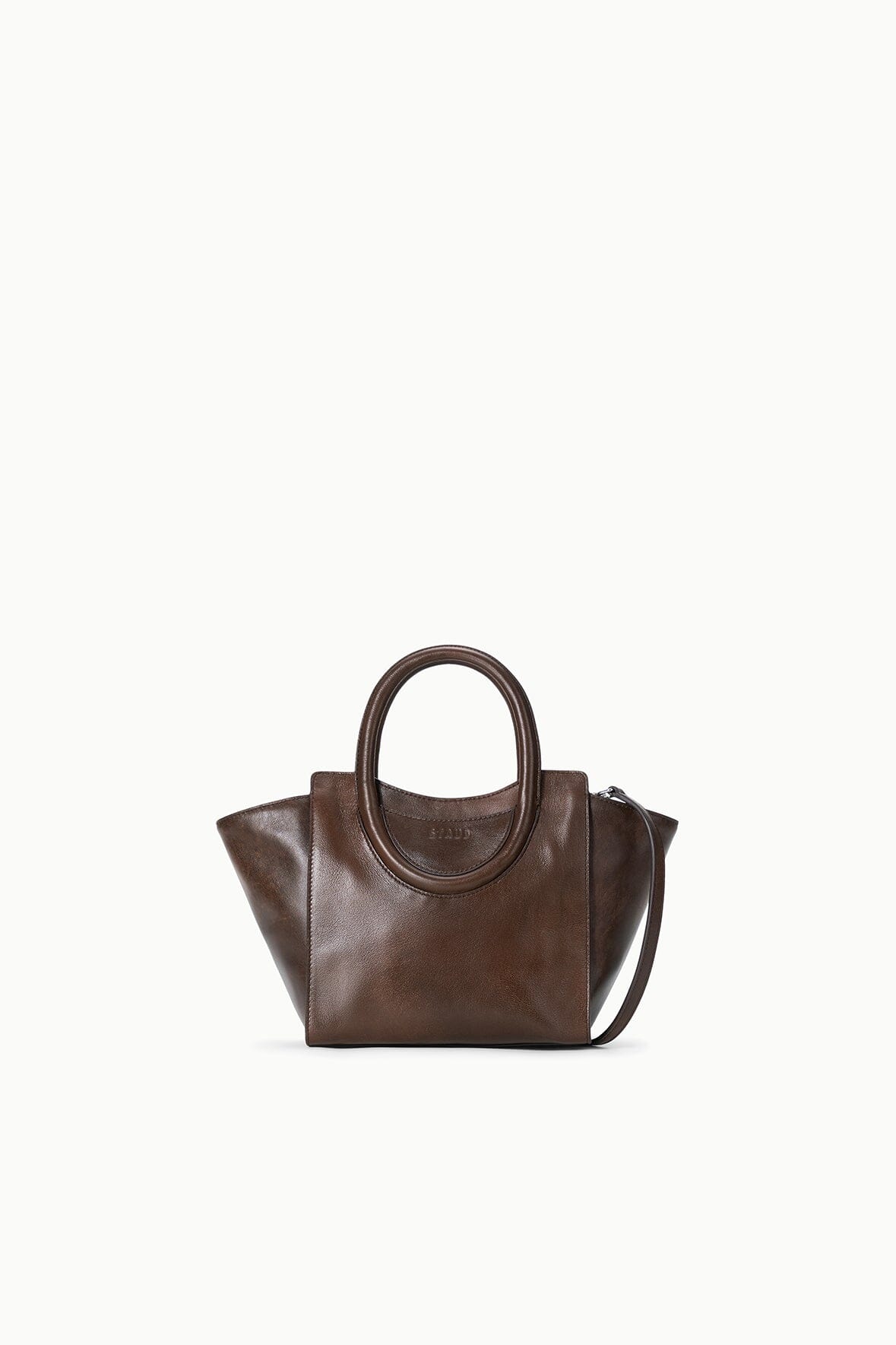 Maude Mini Tote Espresso Distressed | STAUD Customer Favorite