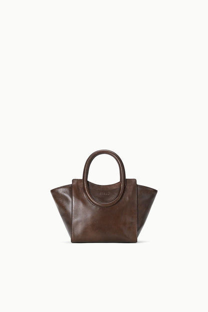 Maude Mini Tote Espresso Distressed | STAUD Customer Favorite