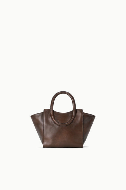Maude Mini Tote Espresso Distressed | STAUD Customer Favorite