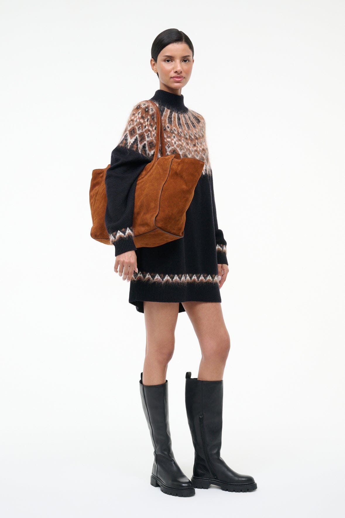 Maude Tote Bag Tabac Suede | STAUD Special Offer