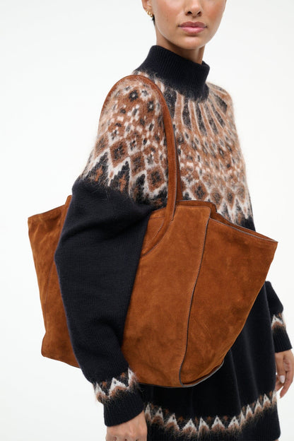 Maude Tote Bag Tabac Suede | STAUD Special Offer