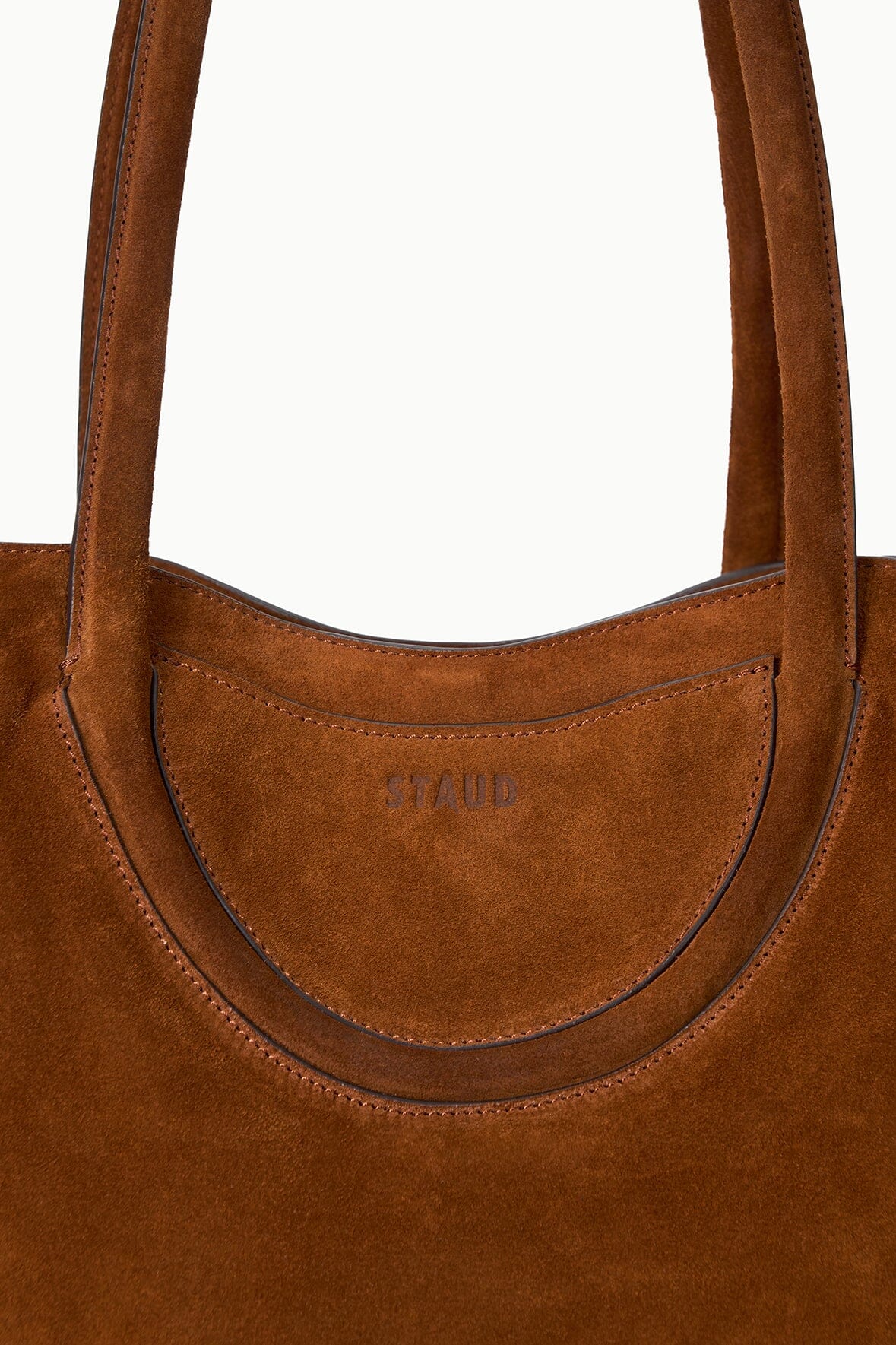 Maude Tote Bag Tabac Suede | STAUD Special Offer
