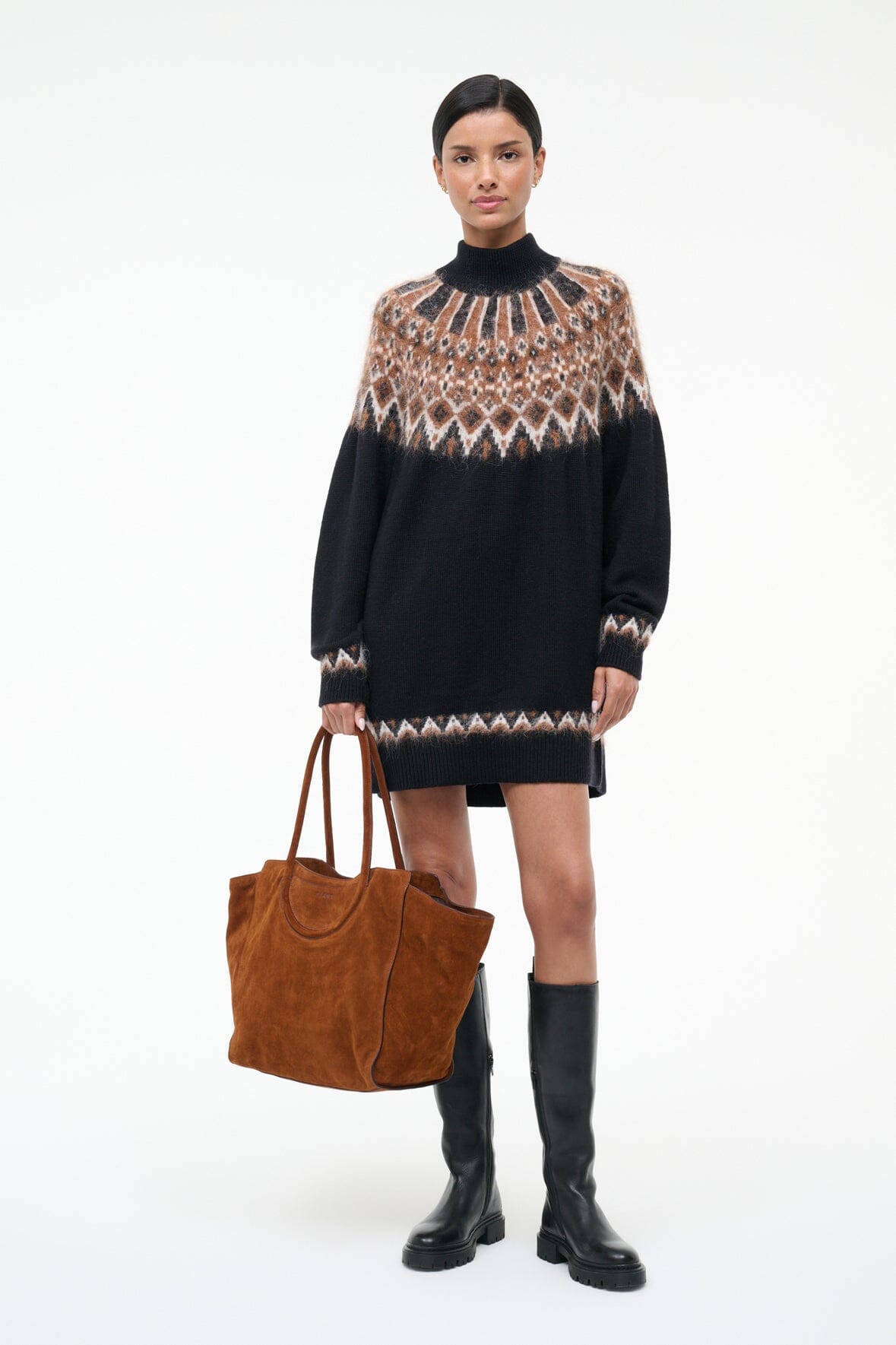 Maude Tote Bag Tabac Suede | STAUD Special Offer