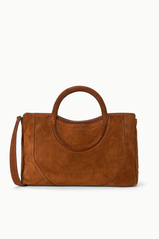 Maude Satchel Tabac Suede | STAUD Classic