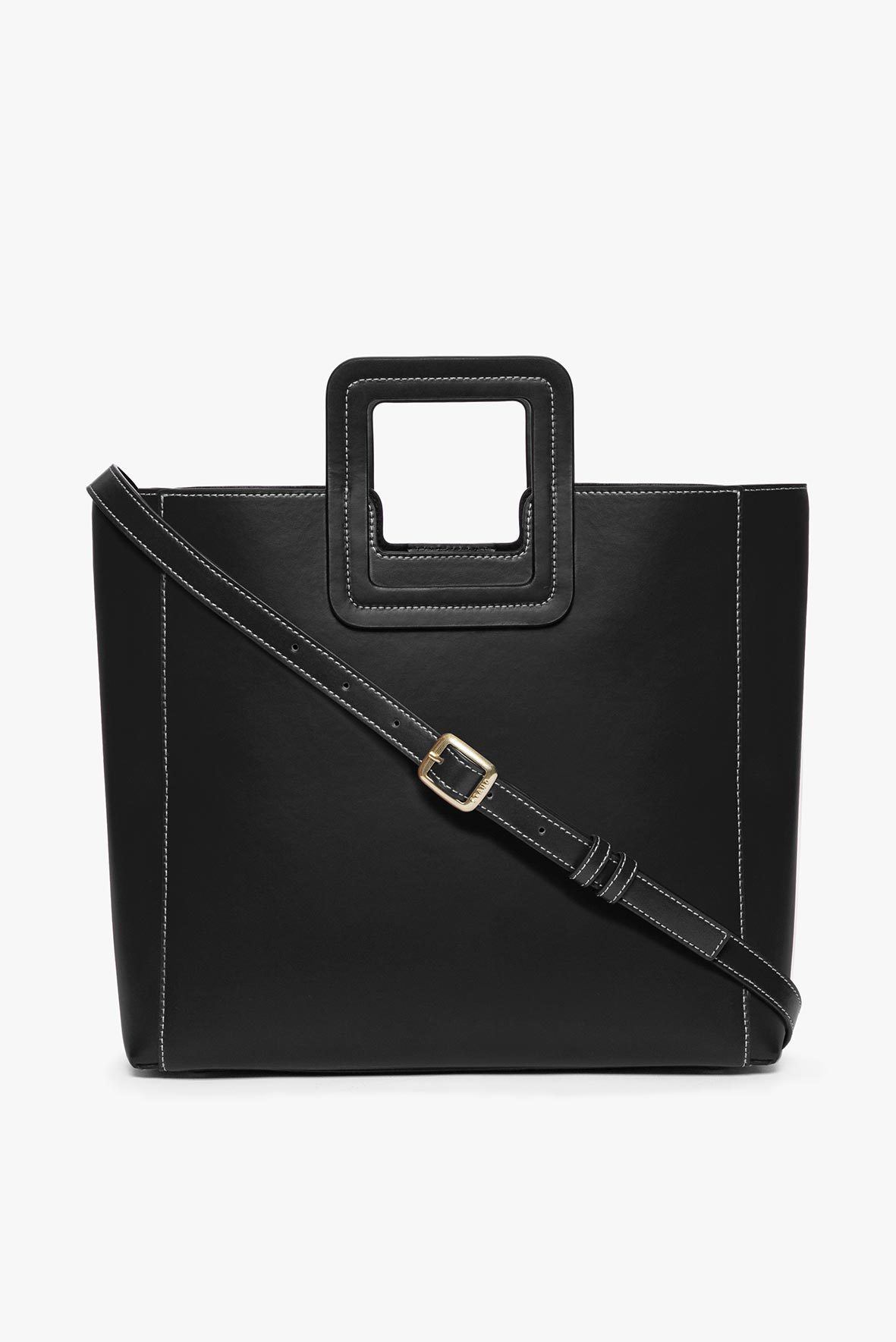 Shirley Leather Bag - Black | STAUD Smart Buy