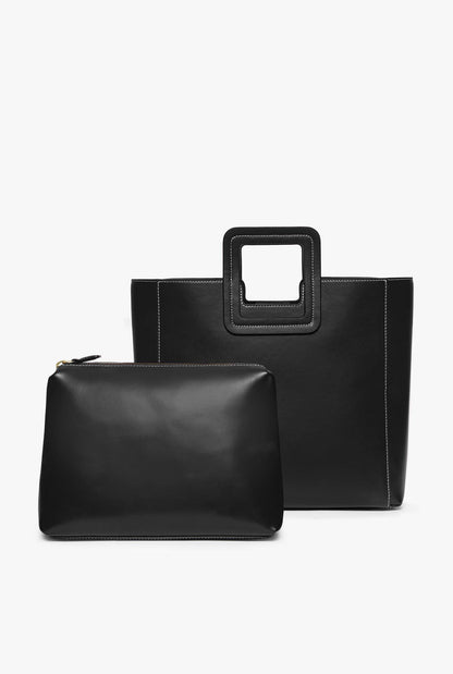 Shirley Leather Bag - Black | STAUD Smart Buy