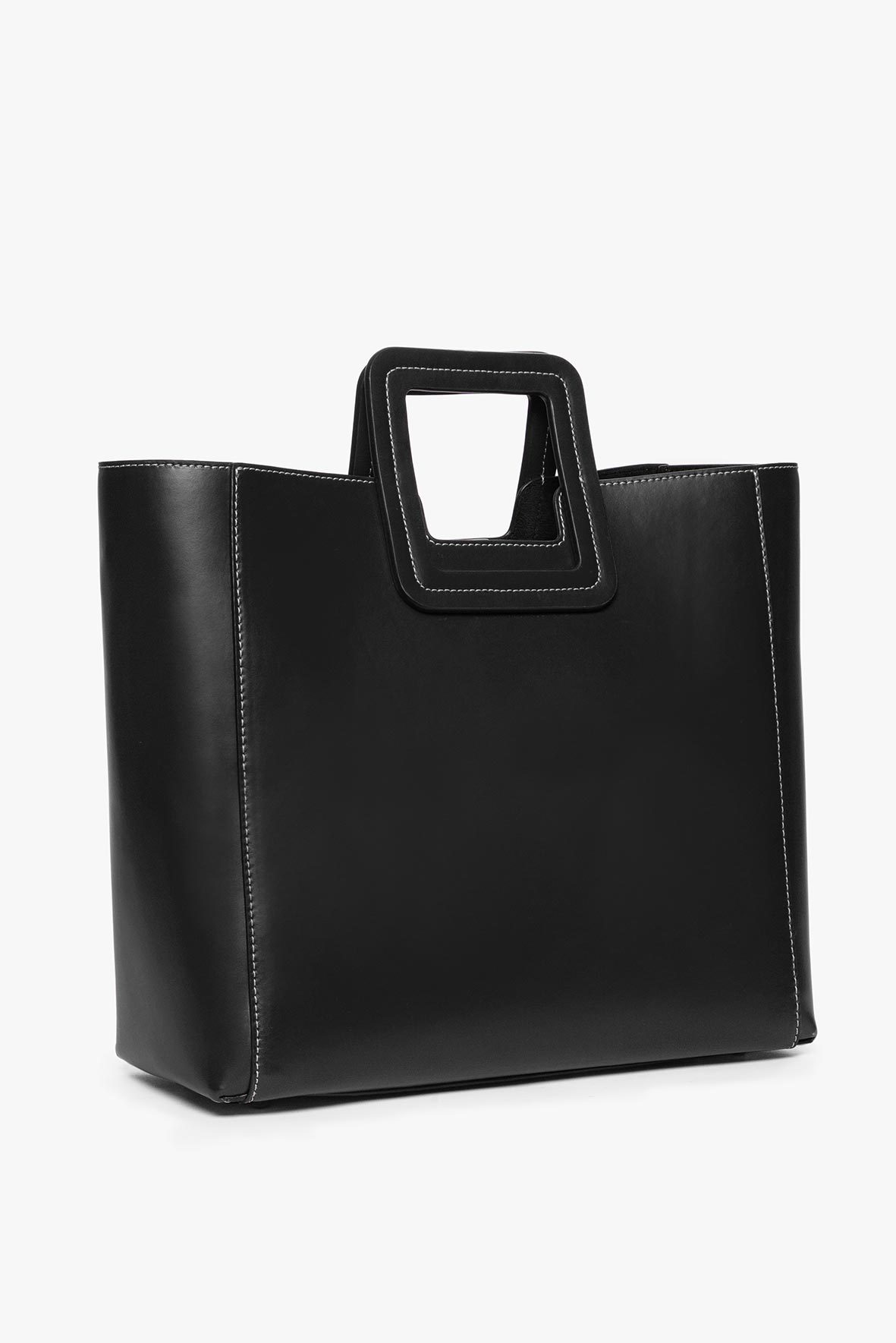 Shirley Leather Bag - Black | STAUD Smart Buy